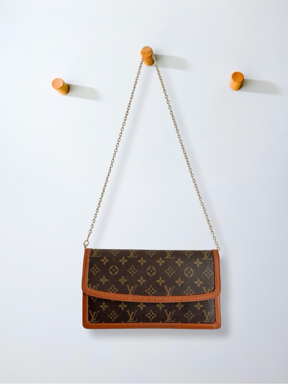 Louis Vuitton Monogram Pochette Dame GM Vintage Crossbody Clutch Bag 1988 - Picture 3 of 16